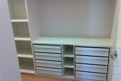 Robe fit out, Drawer and addition hanging and shelving